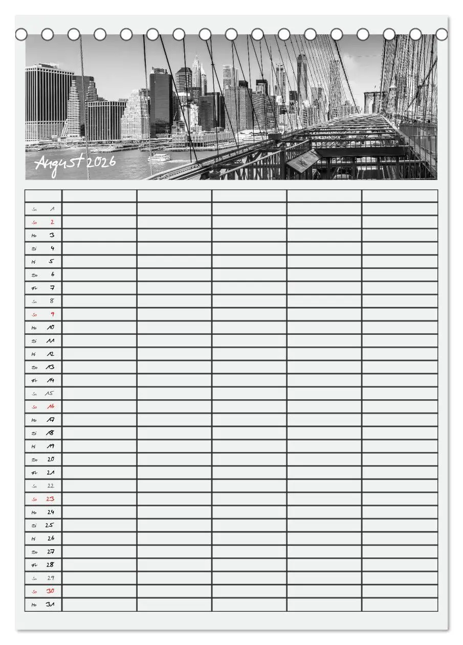 Bild: 9783516479584 | NEW YORK CITY Teamplaner (Tischkalender 2026 DIN A5 hoch), CALVENDO...