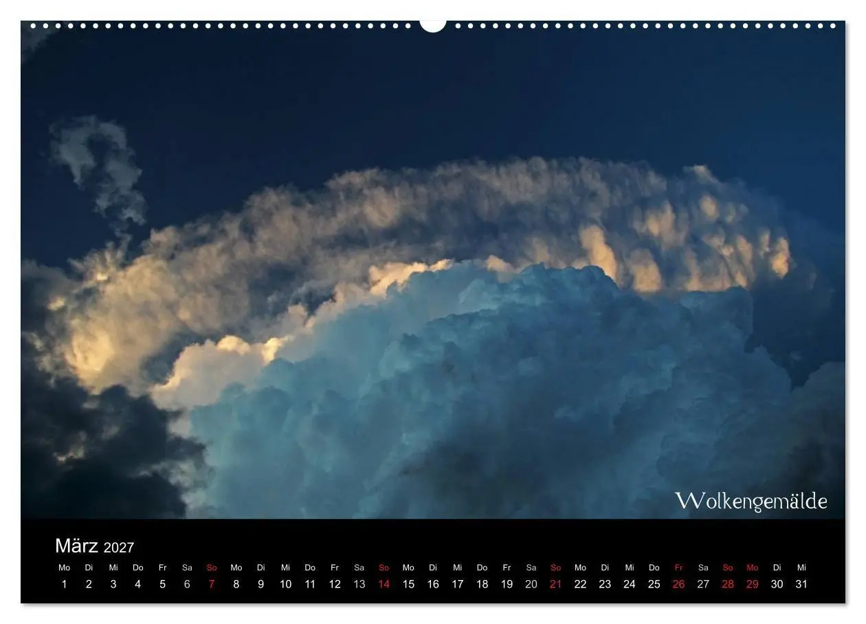 Bild: 9783594219584 | Wolken-Kunstwerke (Wandkalender 2027 DIN A2 quer), CALVENDO...