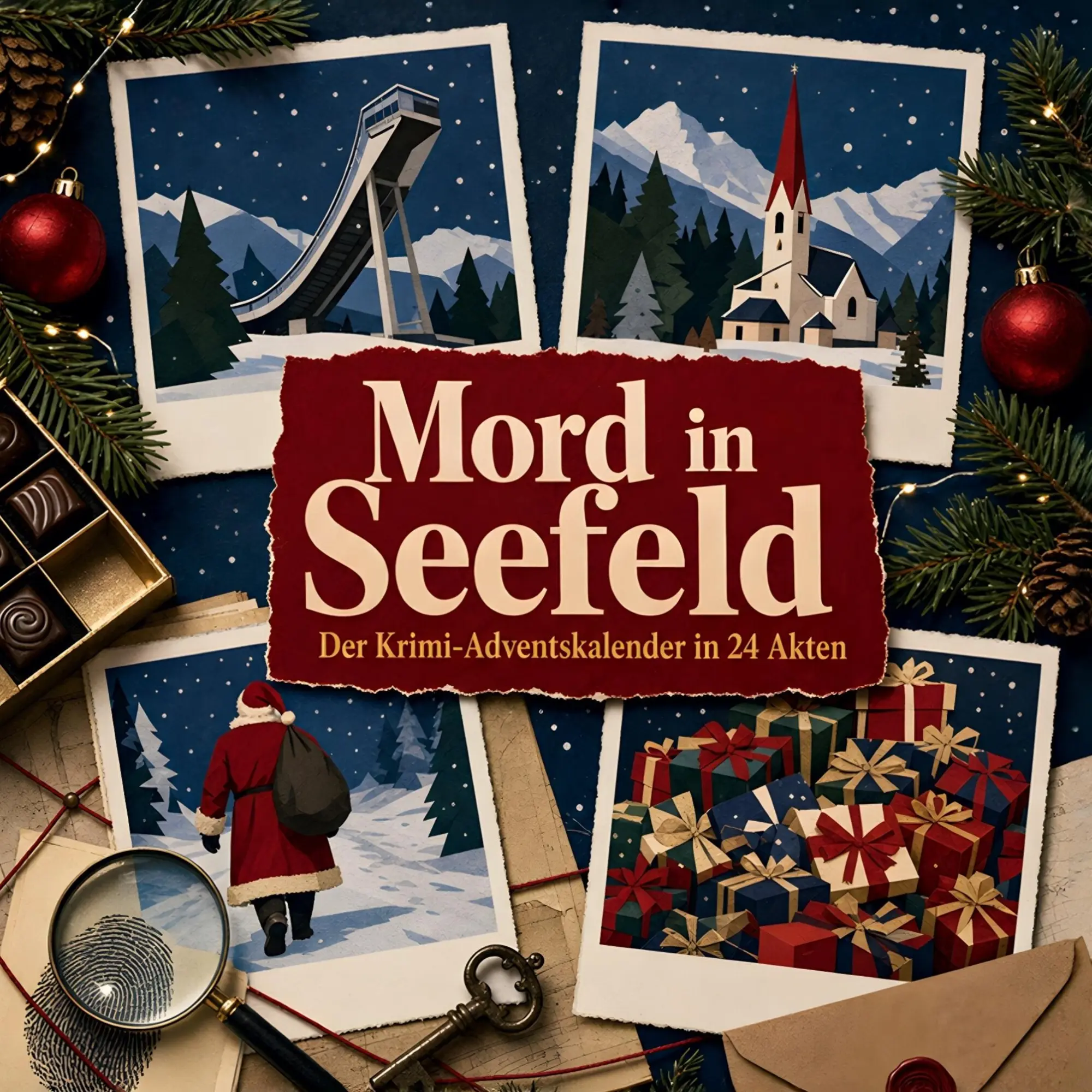 Cover: 9783696119584 | Mord in Seefeld | Der Krimi-Adventskalender in 24 Akten | Max Hoffmann