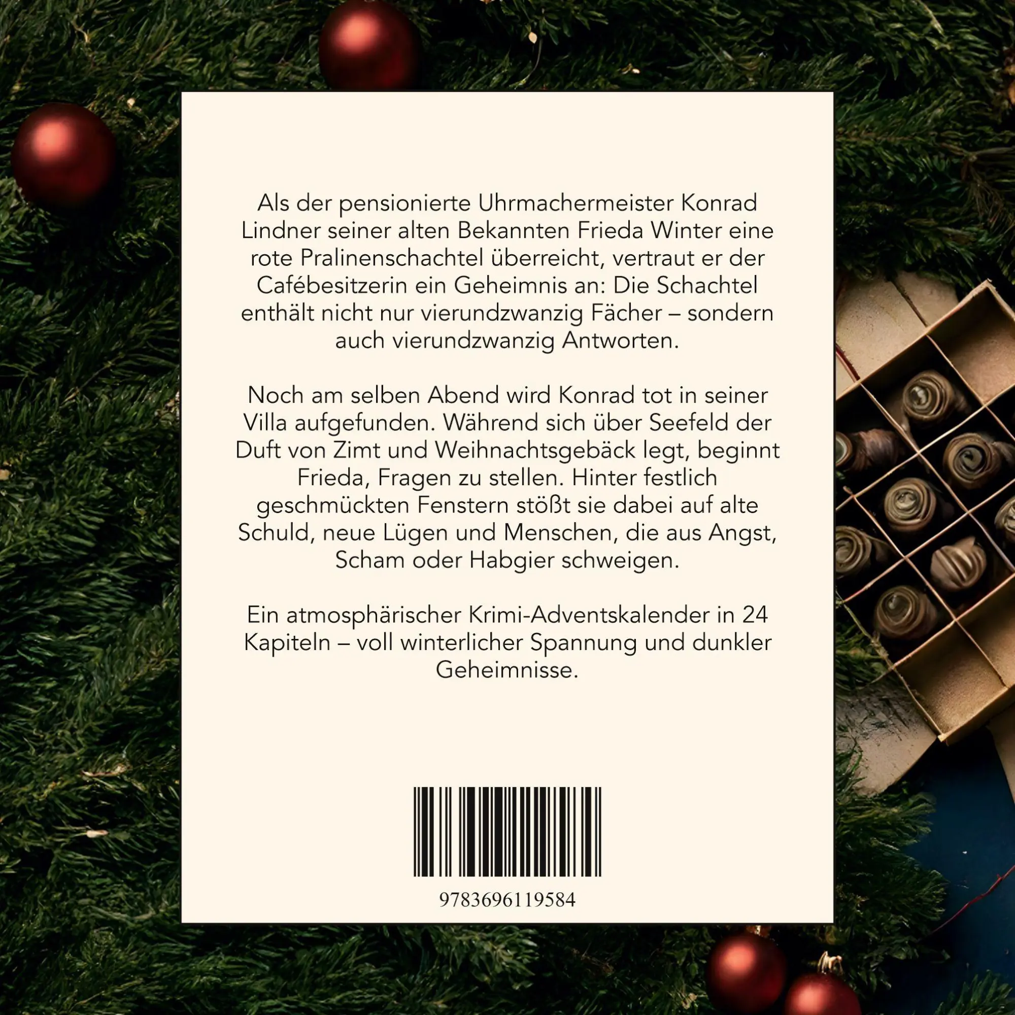 Rückseite: 9783696119584 | Mord in Seefeld | Der Krimi-Adventskalender in 24 Akten | Max Hoffmann