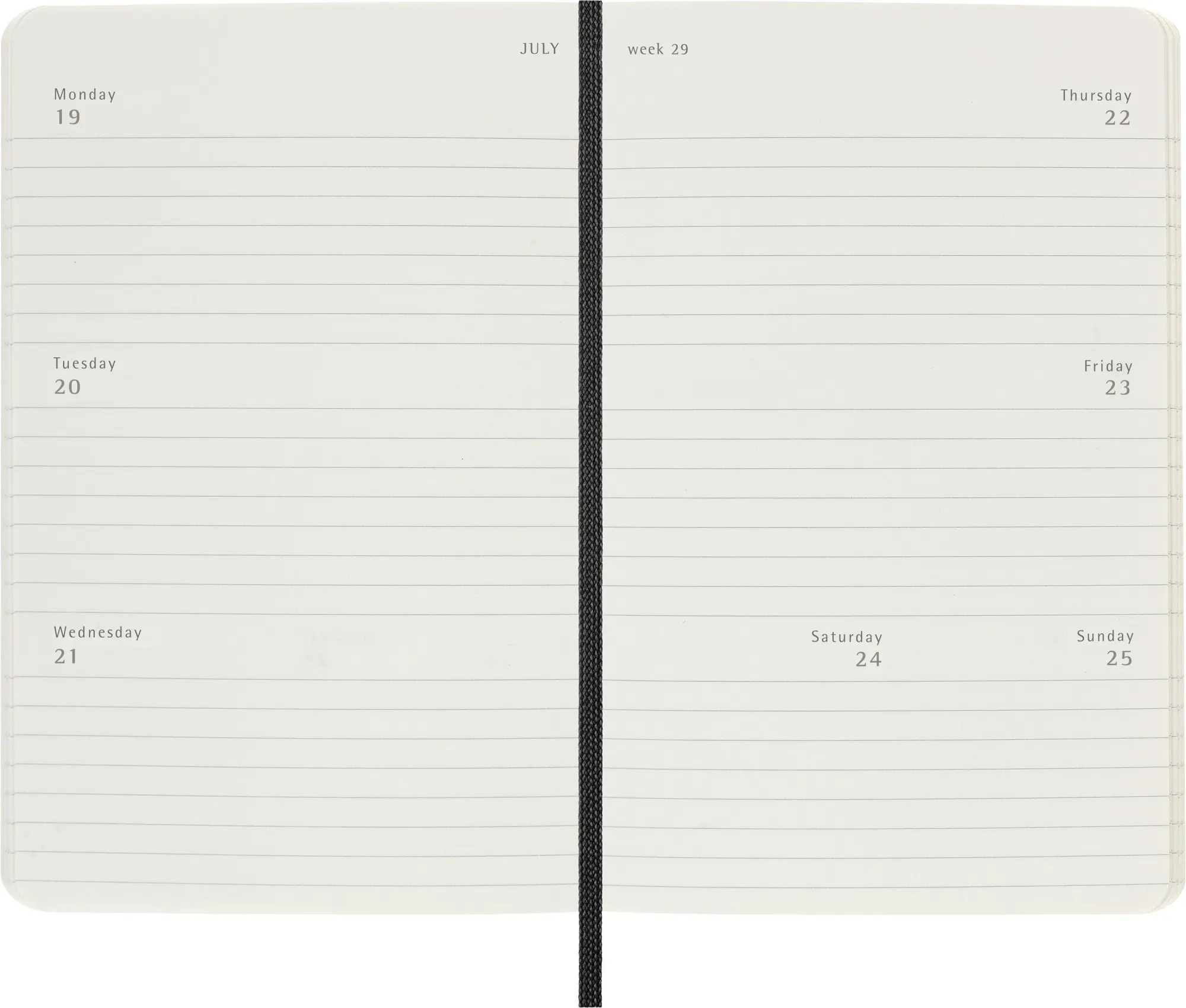 Bild: 8056999279684 | Moleskine 12 Monate Wochen Notizkalender 2027, Pocket/A6, 1 Wo = 2...