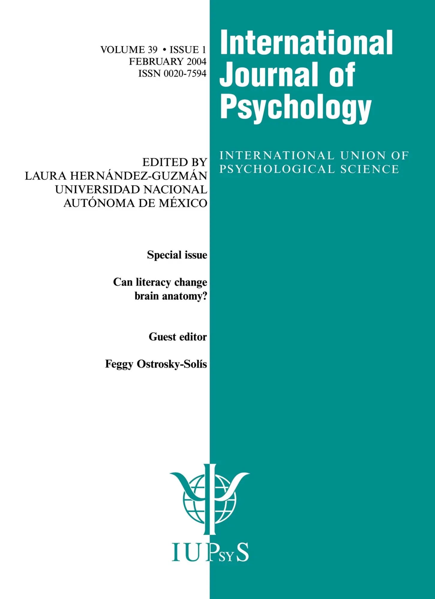 Cover: 9781841699684 | Can Literacy Change Brain Anatomy? | Feggy Ostrosky-Solis | Buch
