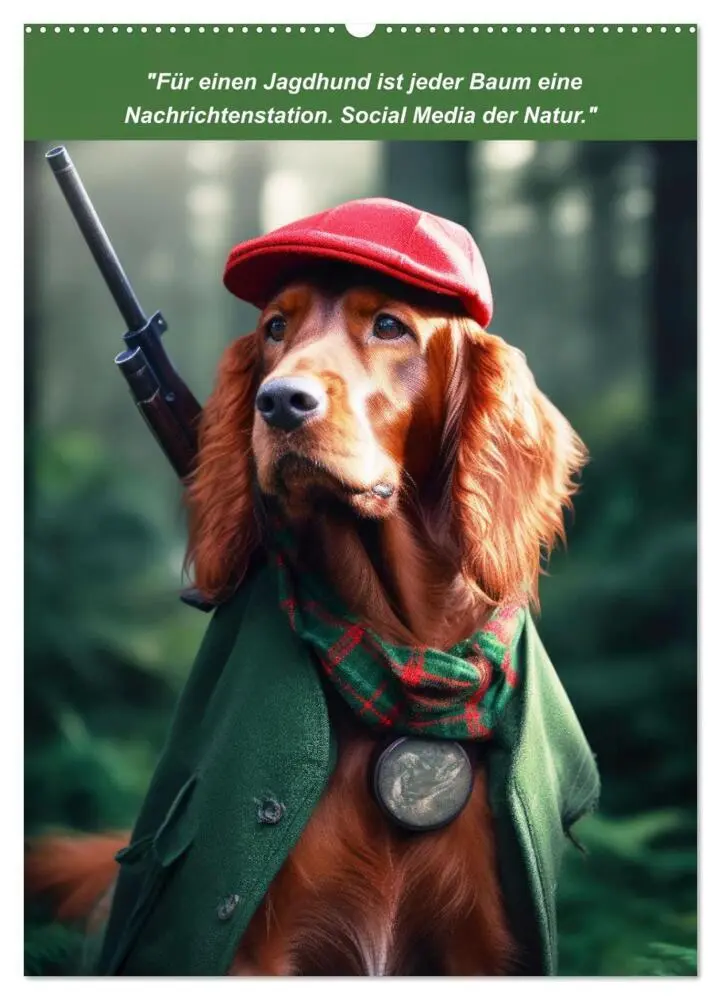 Bild: 9783435979684 | Lustige Jagdhunde mit Jägerlatein (Wandkalender 2025 DIN A2 hoch),...