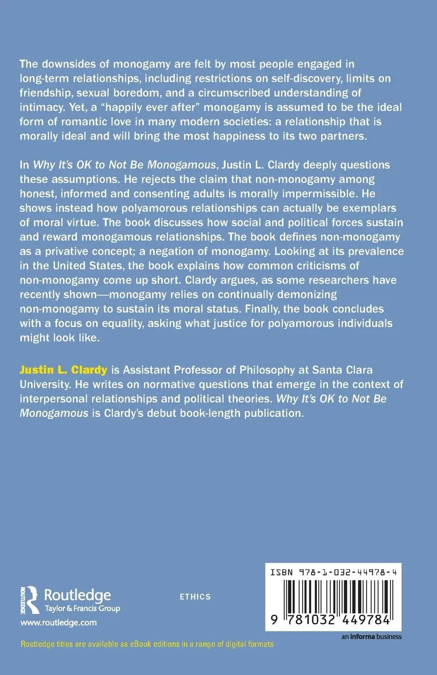 Rückseite: 9781032449784 | Why It's OK to Not Be Monogamous | Justin L. Clardy | Taschenbuch