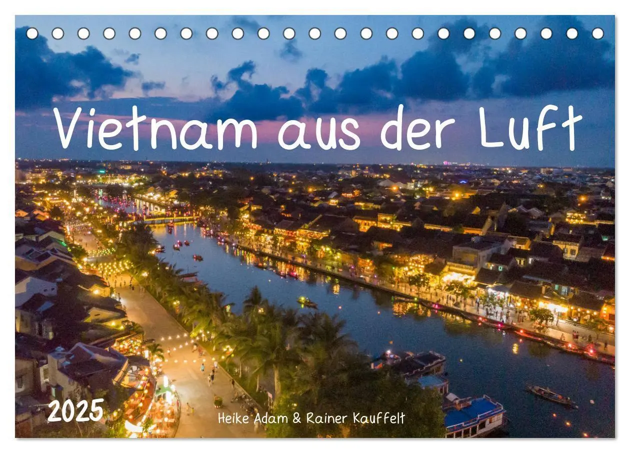 Cover: 9783435349784 | Vietnam aus der Luft (Tischkalender 2025 DIN A5 quer), CALVENDO...