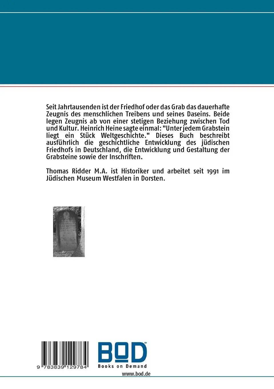 Rückseite: 9783839129784 | Das Haus des Lebens | Thomas Ridder | Taschenbuch | 108 S. | Deutsch