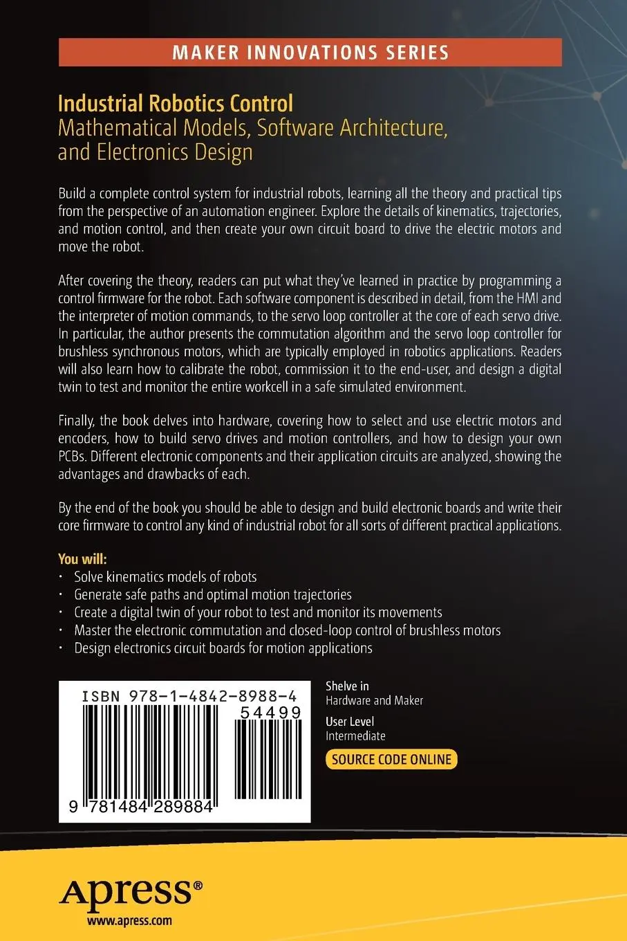 Rückseite: 9781484289884 | Industrial Robotics Control | Fabrizio Frigeni | Taschenbuch | xxiii