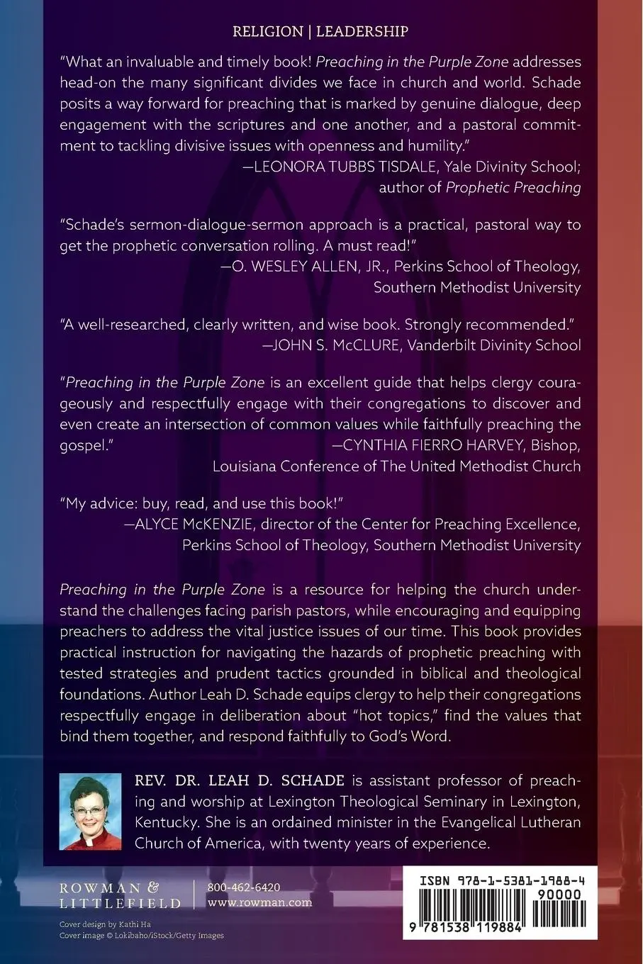 Rückseite: 9781538119884 | Preaching in the Purple Zone | Ministry in the Red-Blue Divide | Buch