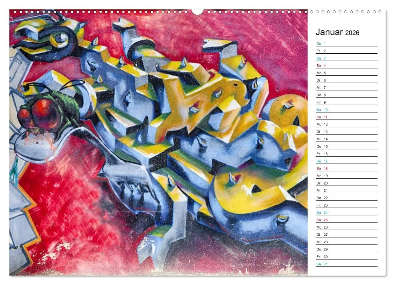 Bild: 9783457979884 | Dresden Graffiti (hochwertiger Premium Wandkalender 2026 DIN A2...