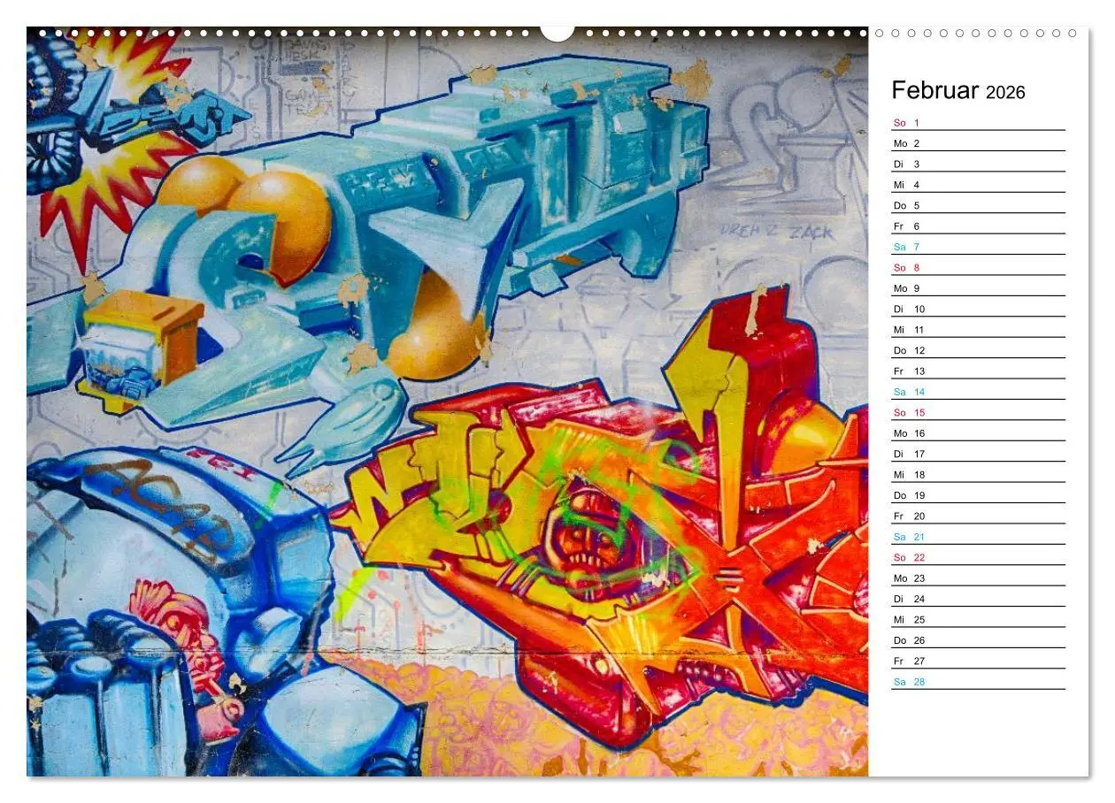 Bild: 9783457979884 | Dresden Graffiti (hochwertiger Premium Wandkalender 2026 DIN A2...