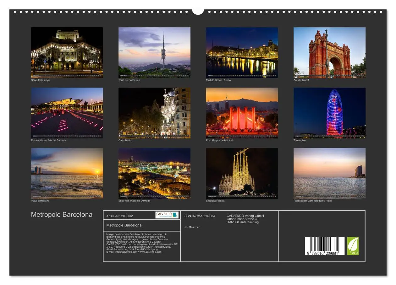 Bild: 9783516209884 | Metropole Barcelona (hochwertiger Premium Wandkalender 2026 DIN A2...