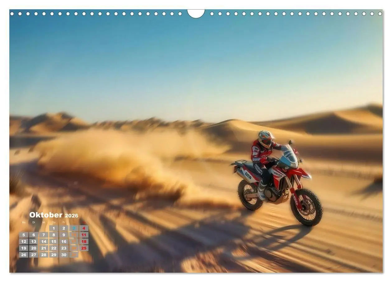 Bild: 9783516689884 | Wüstenrallye Dakar Motorrad (Wandkalender 2026 DIN A3 quer),...