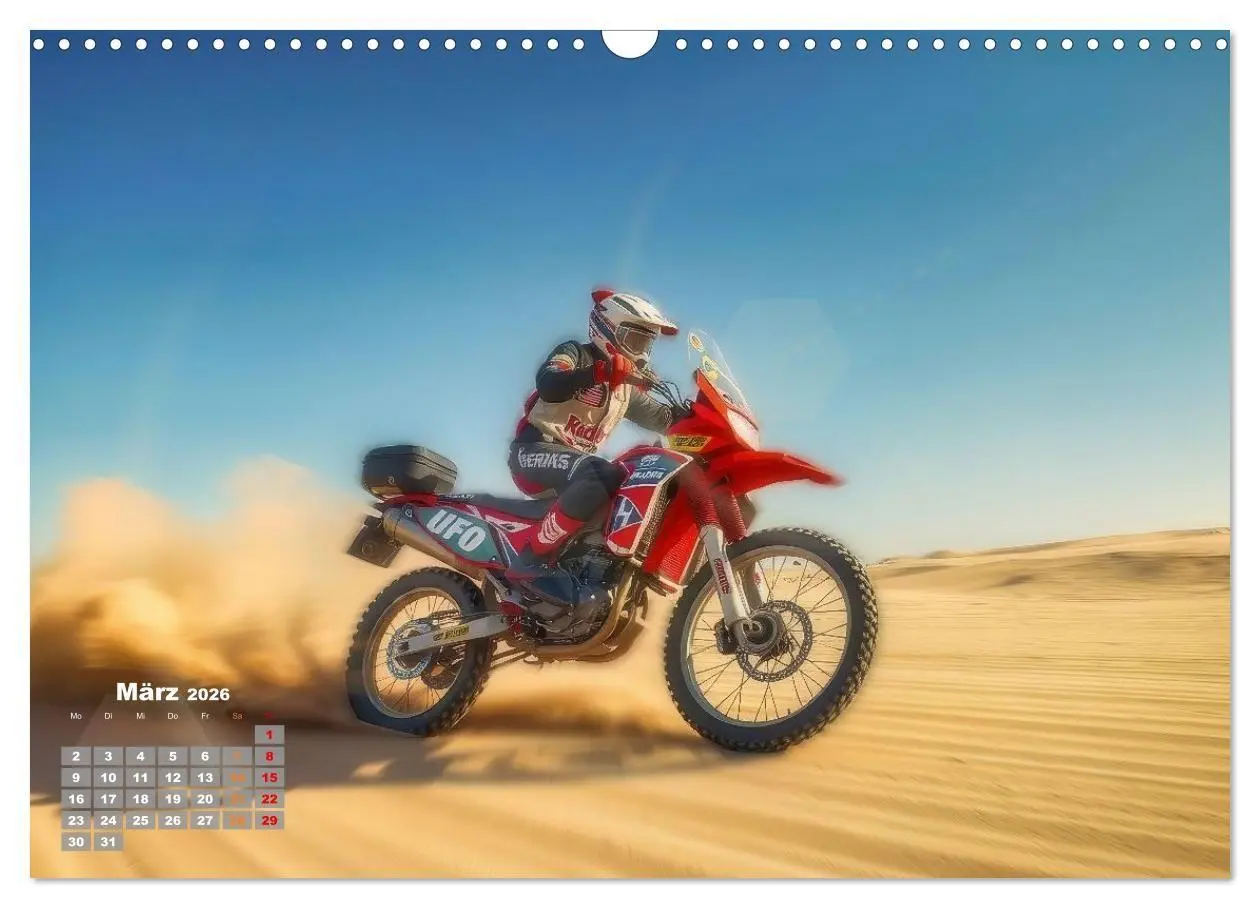Bild: 9783516689884 | Wüstenrallye Dakar Motorrad (Wandkalender 2026 DIN A3 quer),...