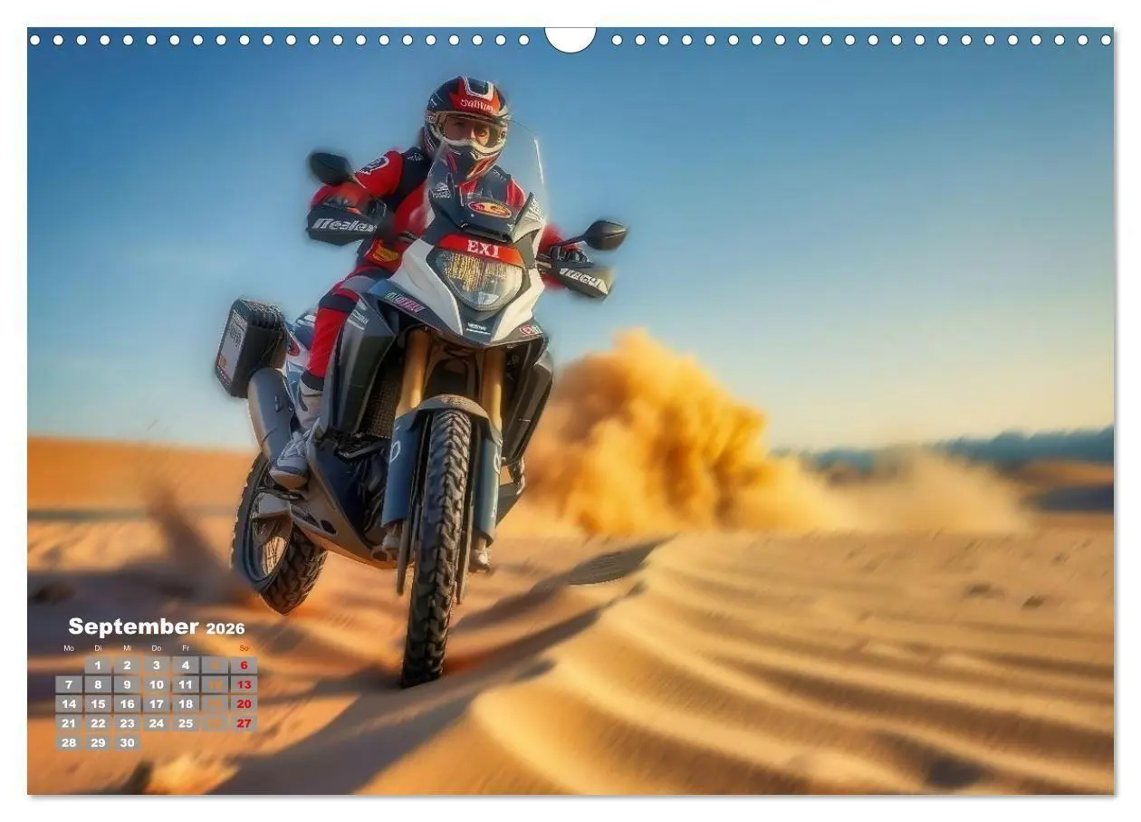 Bild: 9783516689884 | Wüstenrallye Dakar Motorrad (Wandkalender 2026 DIN A3 quer),...
