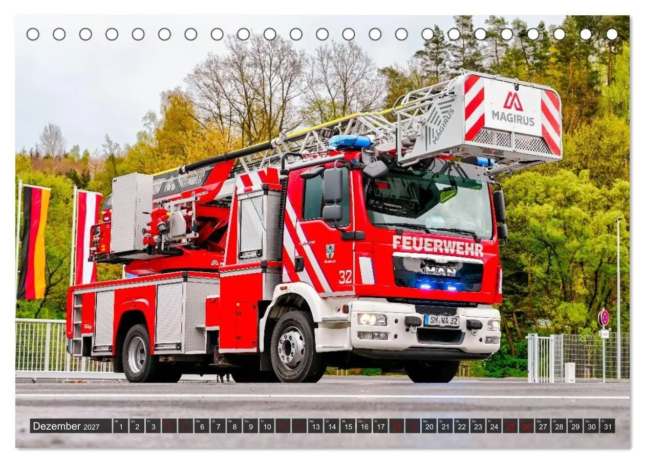 Bild: 9783594359884 | 112 Fahrzeuge der Feuerwehr (Tischkalender 2027 DIN A5 quer),...