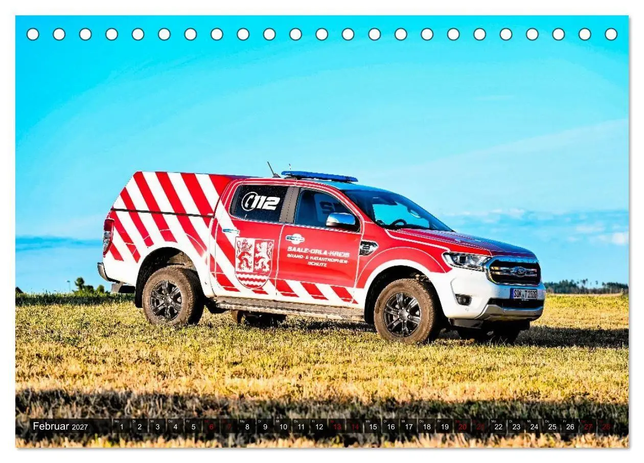 Bild: 9783594359884 | 112 Fahrzeuge der Feuerwehr (Tischkalender 2027 DIN A5 quer),...
