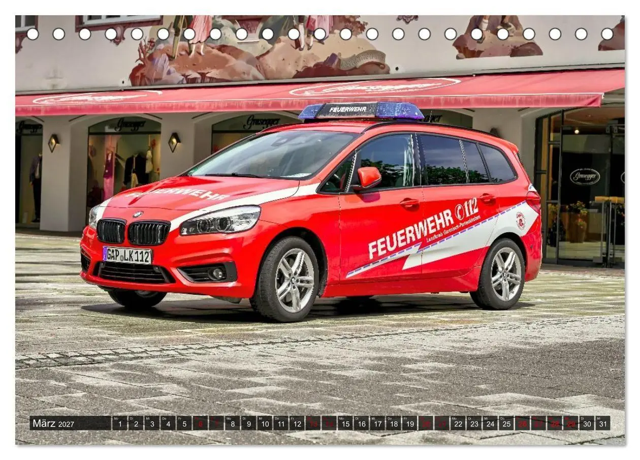 Bild: 9783594359884 | 112 Fahrzeuge der Feuerwehr (Tischkalender 2027 DIN A5 quer),...