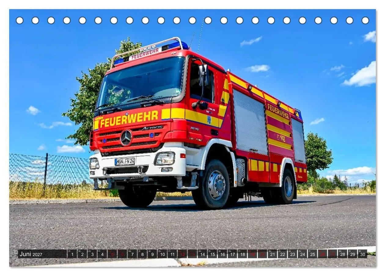 Bild: 9783594359884 | 112 Fahrzeuge der Feuerwehr (Tischkalender 2027 DIN A5 quer),...