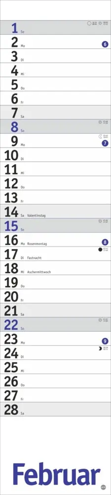 Bild: 9783756409884 | Langplaner, blau 2026 | Heye | Kalender | Bürokalender Heye | 13 S.