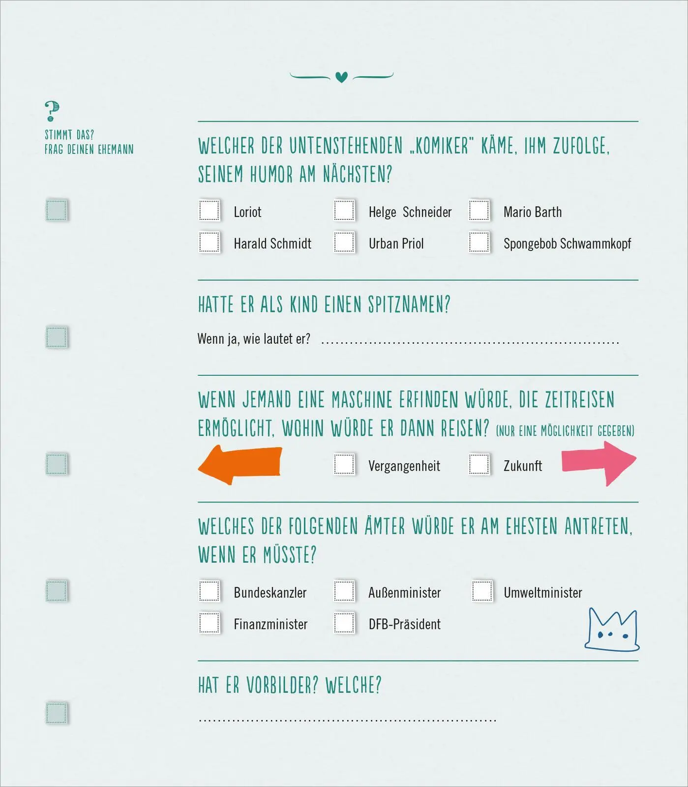Bild: 9783845819884 | Das ultimative Ehequiz | Wie gut kennt ihr euch wirklich? | Roberts
