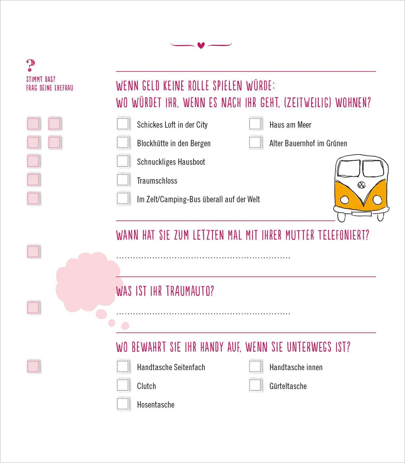 Bild: 9783845819884 | Das ultimative Ehequiz | Wie gut kennt ihr euch wirklich? | Roberts