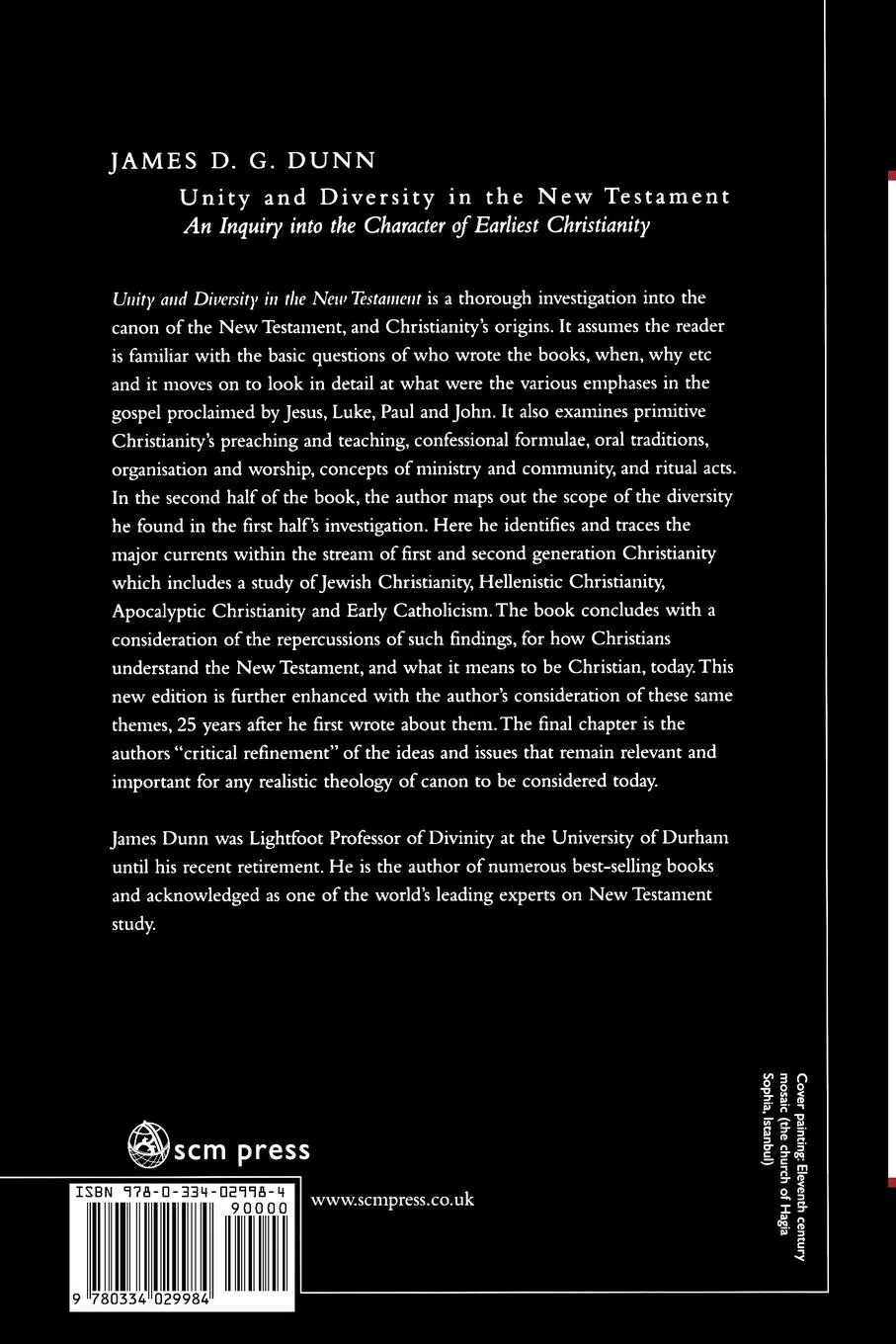 Rückseite: 9780334029984 | Unity and Diversity in the New Testament | James D. G. Dunn | Buch