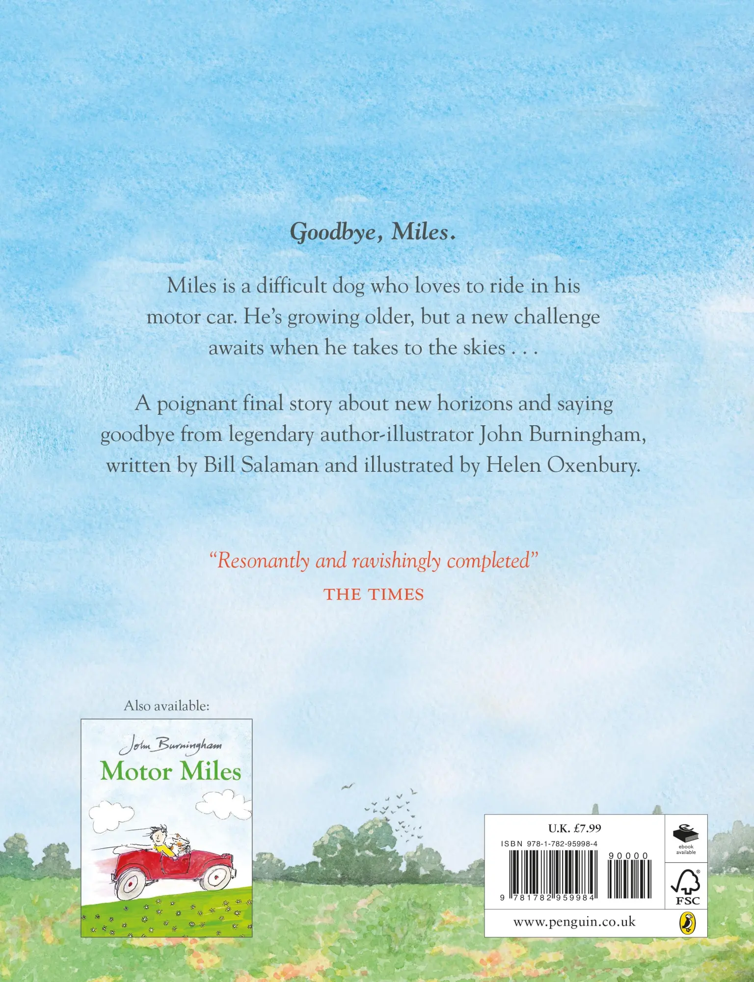 Rückseite: 9781782959984 | Air Miles | John Burningham (u. a.) | Taschenbuch | Englisch | 2022