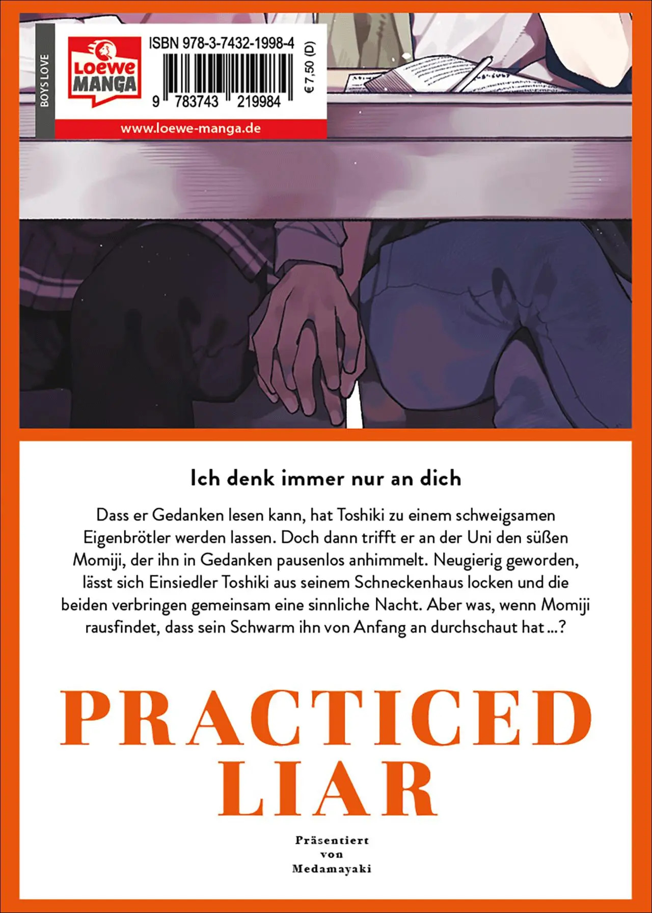 Rückseite: 9783743219984 | practiced liar | Medamayaki | Taschenbuch | 176 S. | Deutsch | 2025