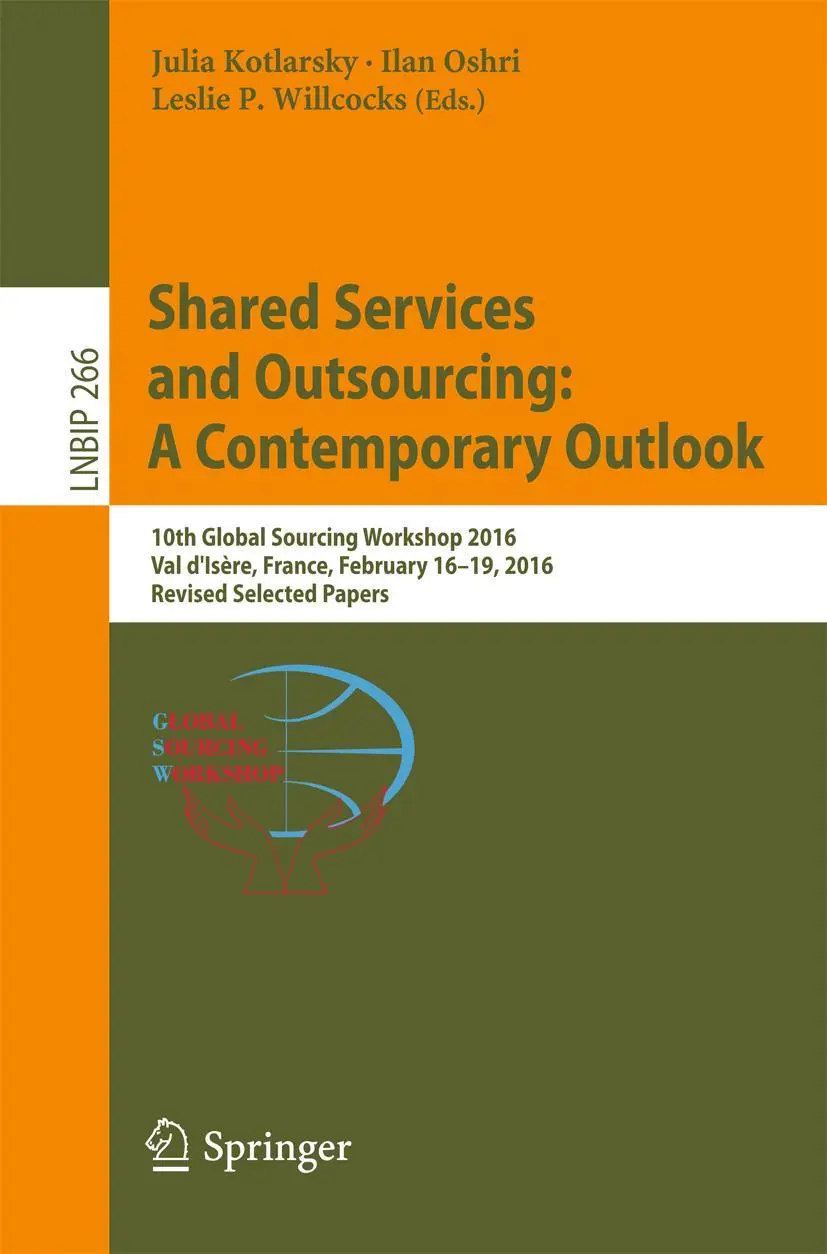 Cover: 9783319470085 | Shared Services and Outsourcing: A Contemporary Outlook | Taschenbuch