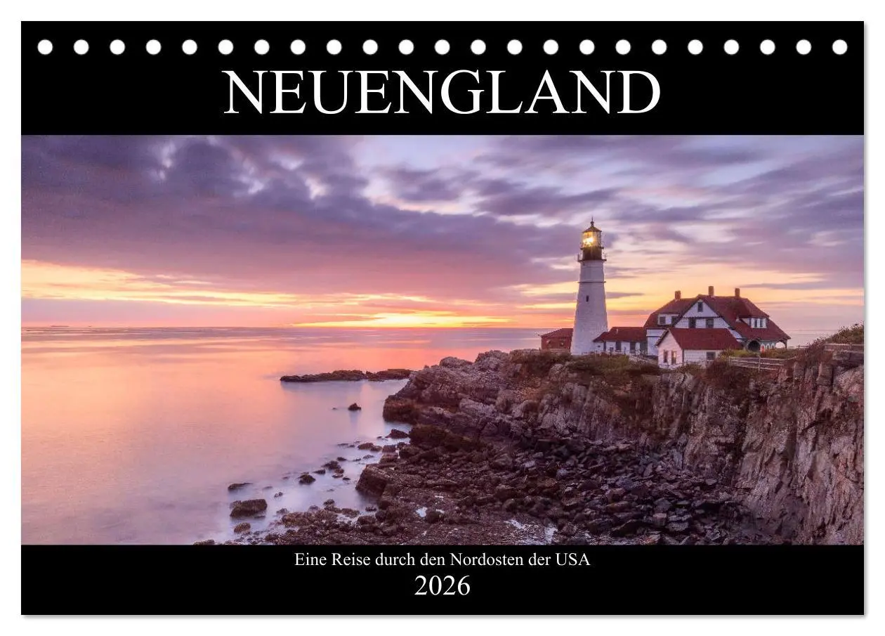 Cover: 9783457840085 | NEUENGLAND - Eine Reise durch den Nordosten der USA (Tischkalender...