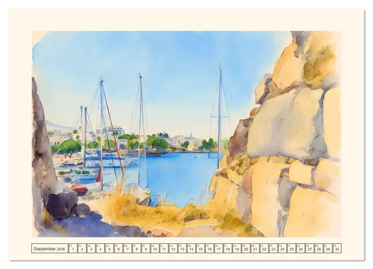 Bild: 9783516620085 | Dodekanes-Insel Kos (Wandkalender 2026 DIN A2 quer), CALVENDO...