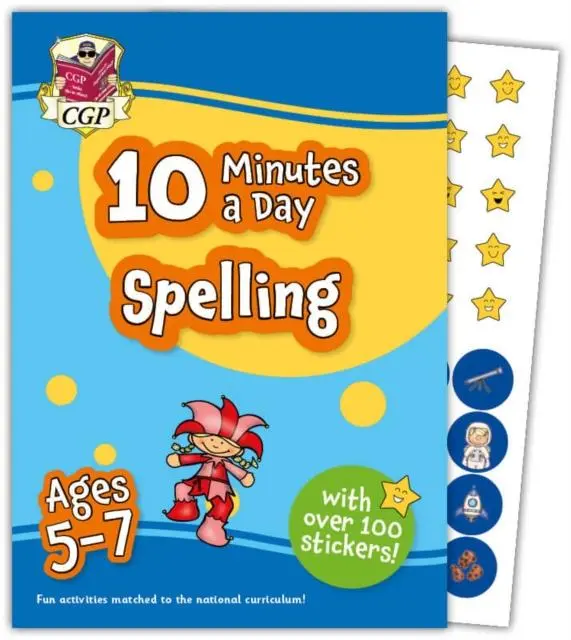 Cover: 9781837740185 | 10 Minutes a Day Spelling for Ages 5-7 (with over 100 stickers) | Buch