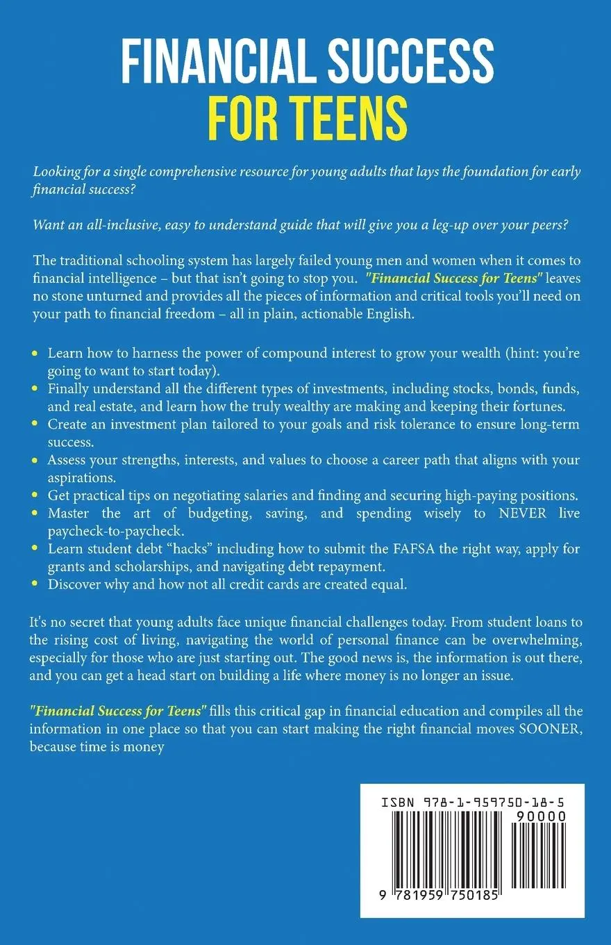 Rückseite: 9781959750185 | Financial Success for Teens | Sam Peterson | Taschenbuch | Englisch