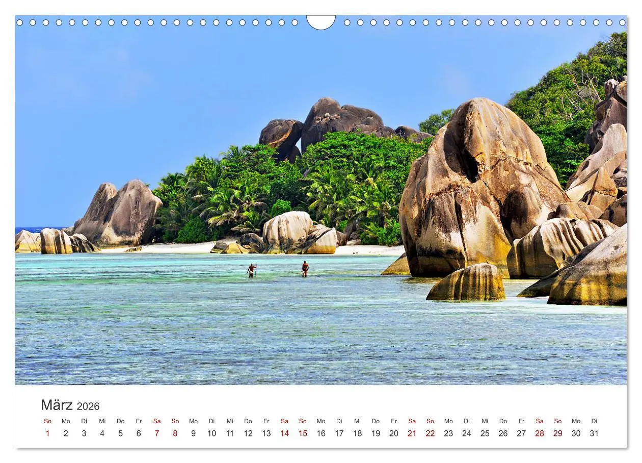 Bild: 9783457900185 | Traumstrände der Seychellen (Wandkalender 2026 DIN A3 quer),...