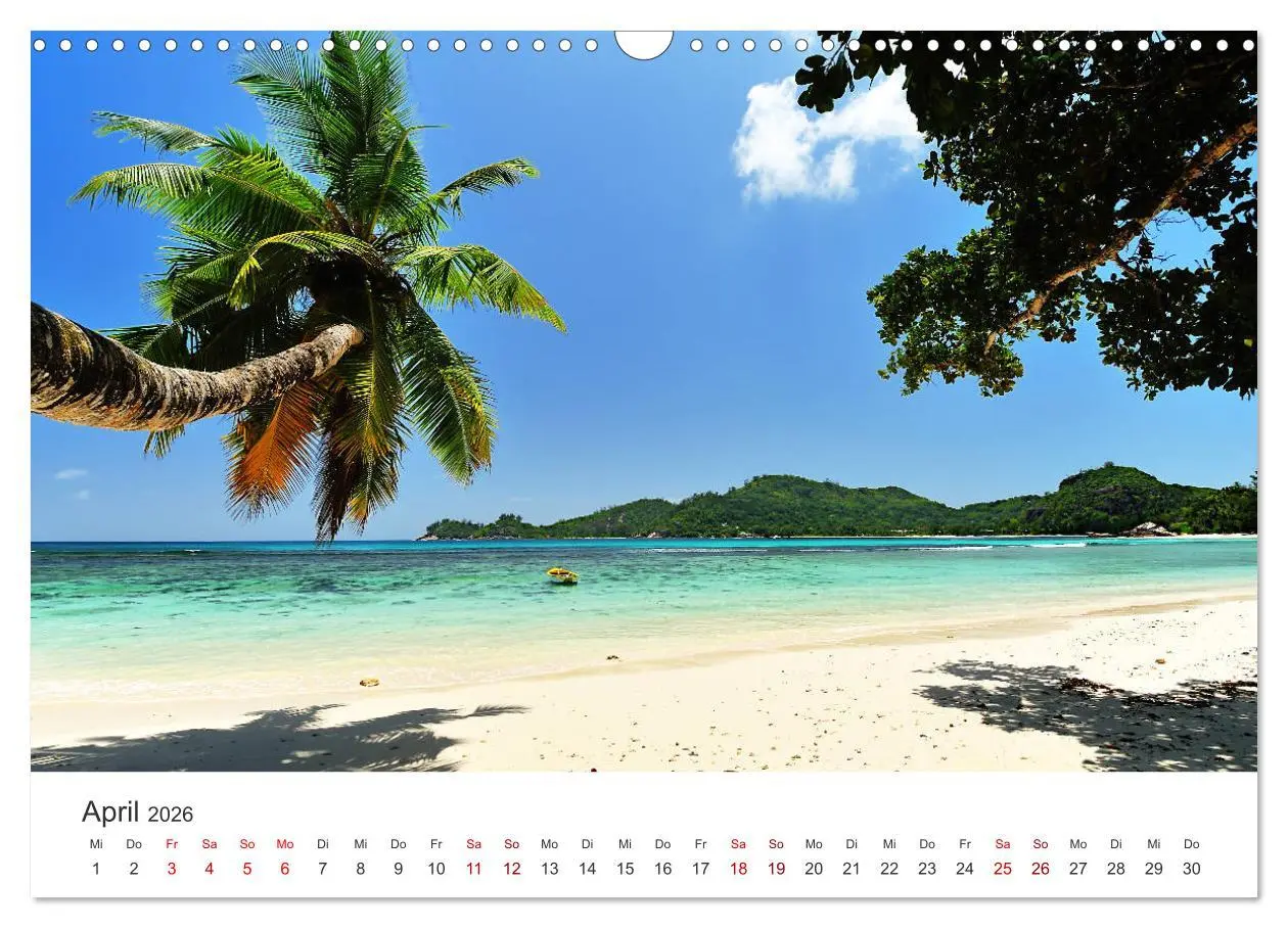 Bild: 9783457900185 | Traumstrände der Seychellen (Wandkalender 2026 DIN A3 quer),...