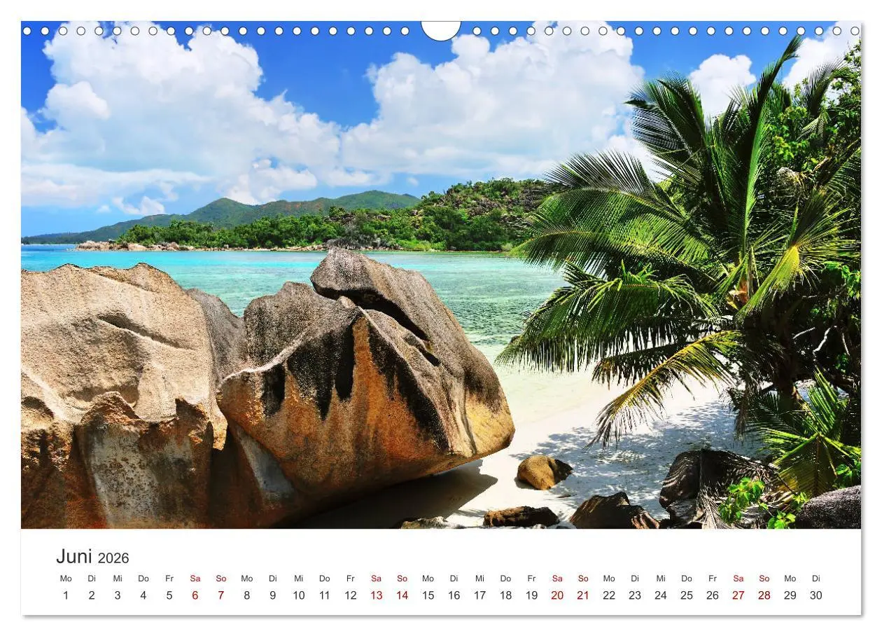 Bild: 9783457900185 | Traumstrände der Seychellen (Wandkalender 2026 DIN A3 quer),...