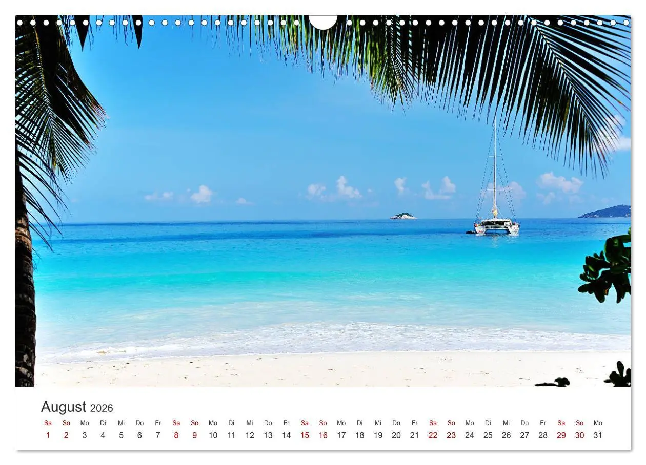 Bild: 9783457900185 | Traumstrände der Seychellen (Wandkalender 2026 DIN A3 quer),...