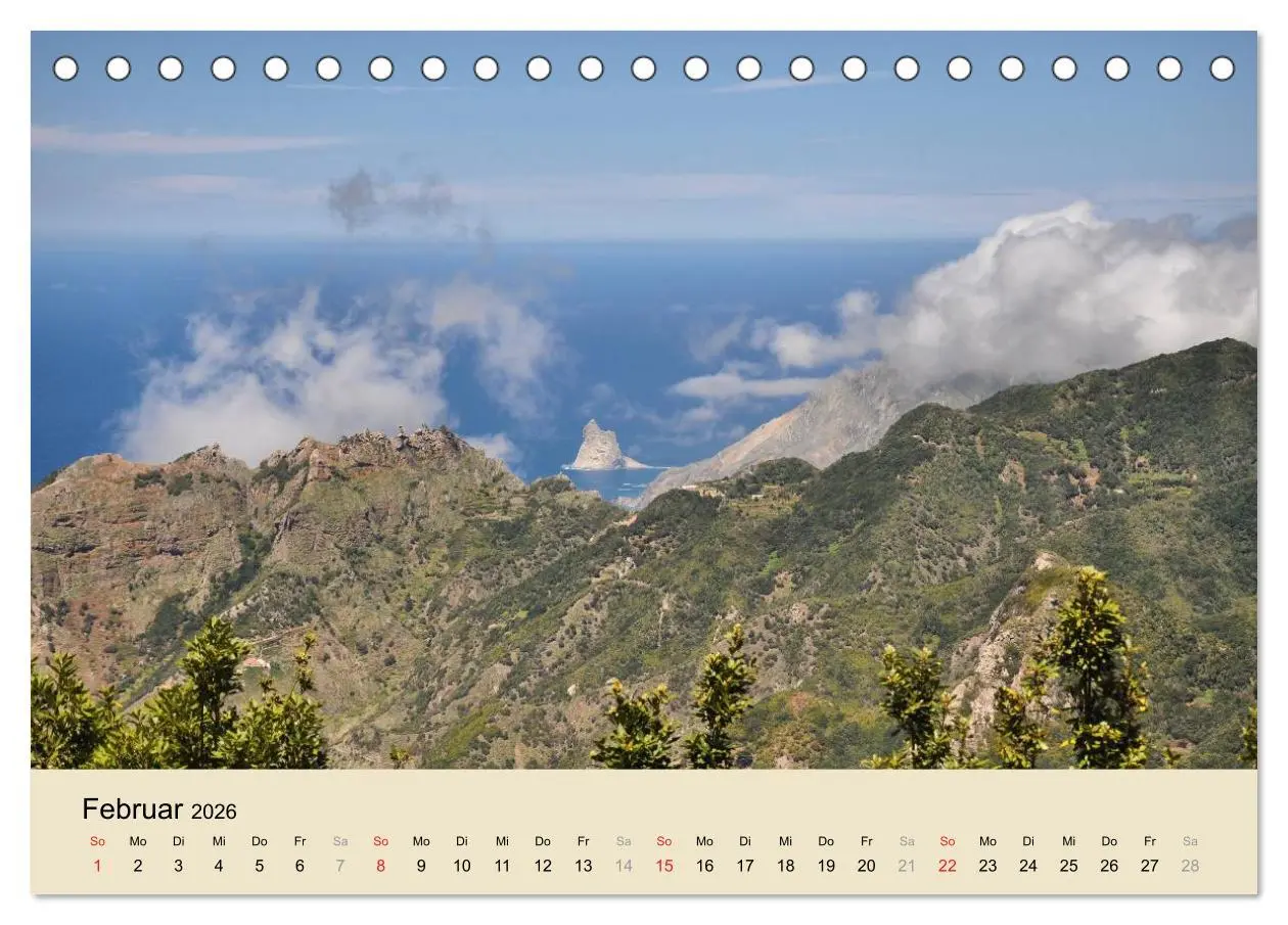 Bild: 9783516230185 | Teneriffa 2026 (Tischkalender 2026 DIN A5 quer), CALVENDO...