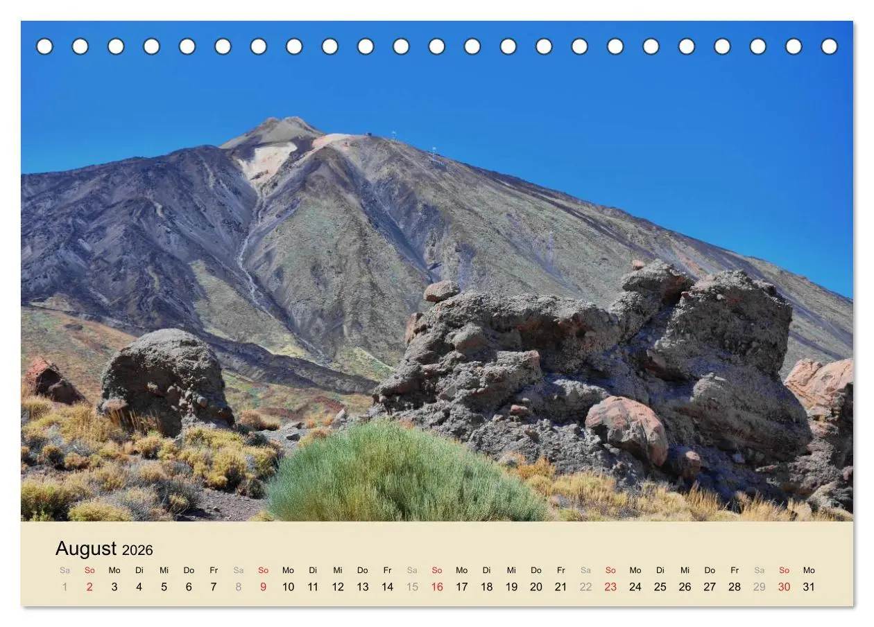 Bild: 9783516230185 | Teneriffa 2026 (Tischkalender 2026 DIN A5 quer), CALVENDO...