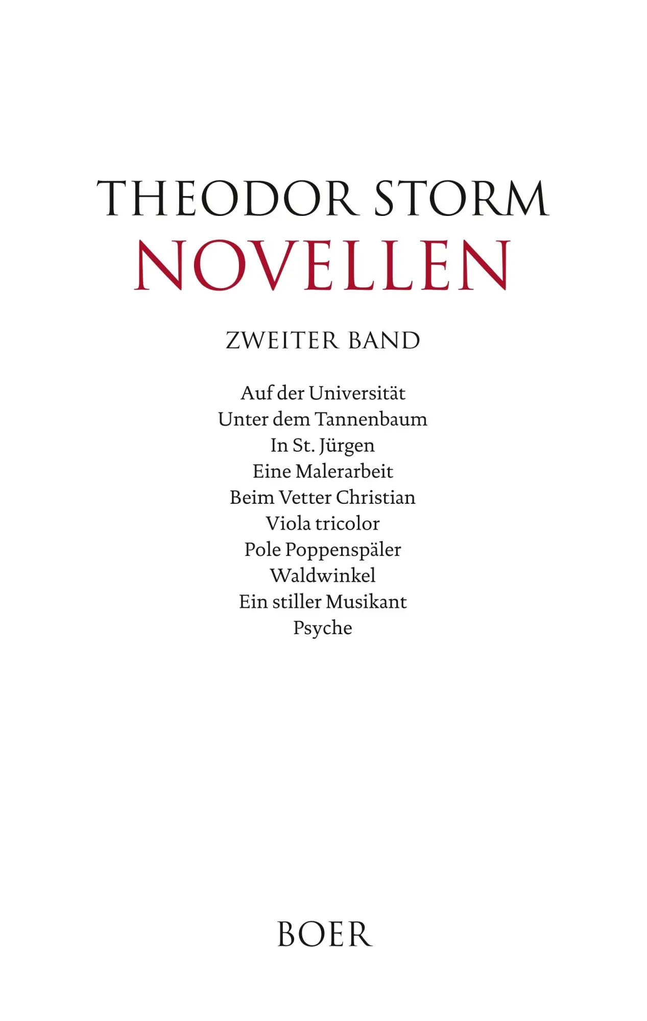 Cover: 9783966620185 | Novellen zweiter Band | Theodor Storm | Buch | 404 S. | Deutsch | 2019