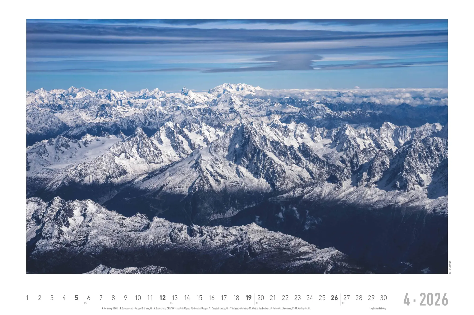 Bild: 4069095000285 | Faszinierende Alpen 2026 - Bildkalender 49,5x33 cm | Kalender | 14 S.