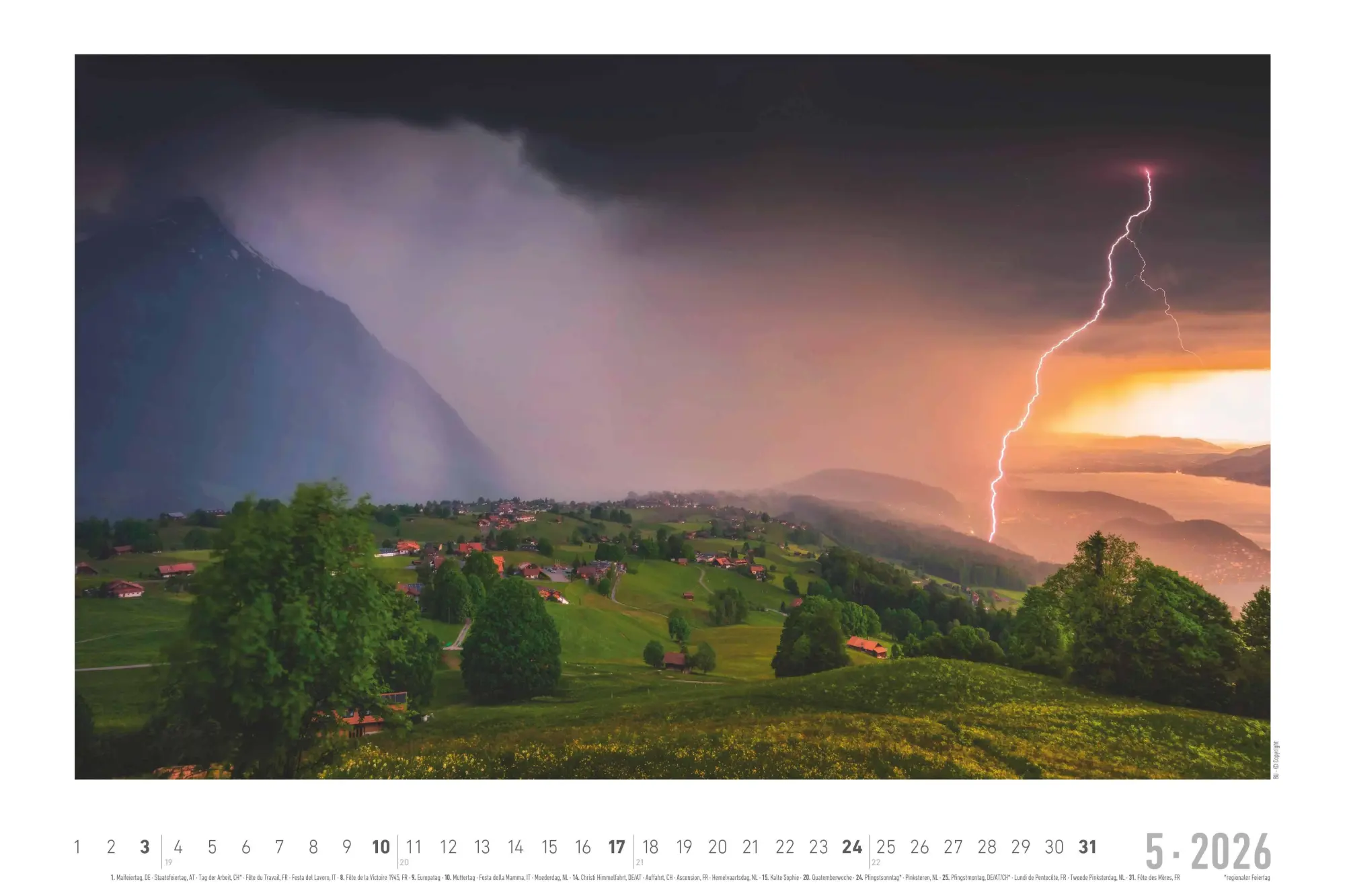 Bild: 4069095000285 | Faszinierende Alpen 2026 - Bildkalender 49,5x33 cm | Kalender | 14 S.