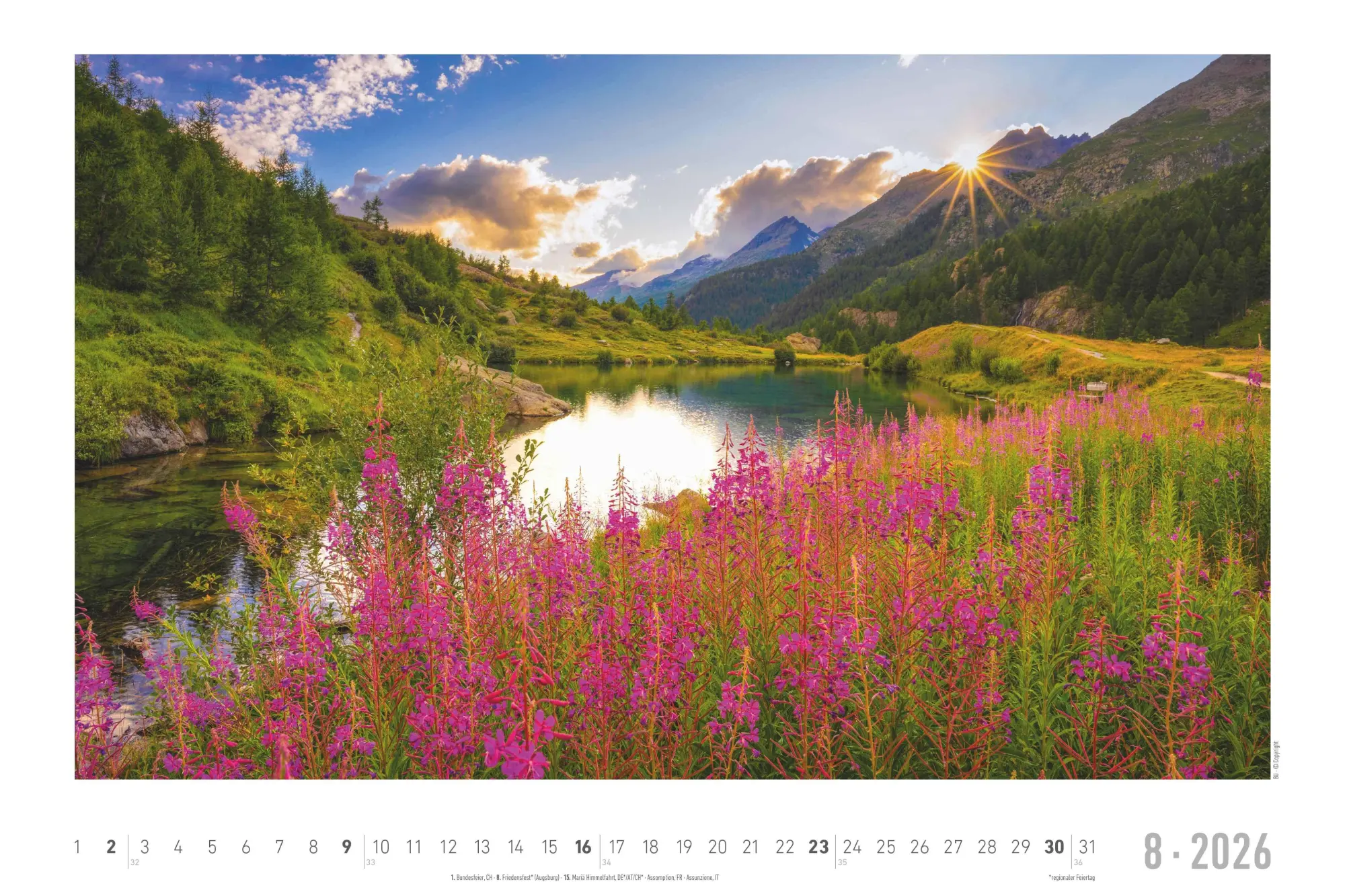Bild: 4069095000285 | Faszinierende Alpen 2026 - Bildkalender 49,5x33 cm | Kalender | 14 S.