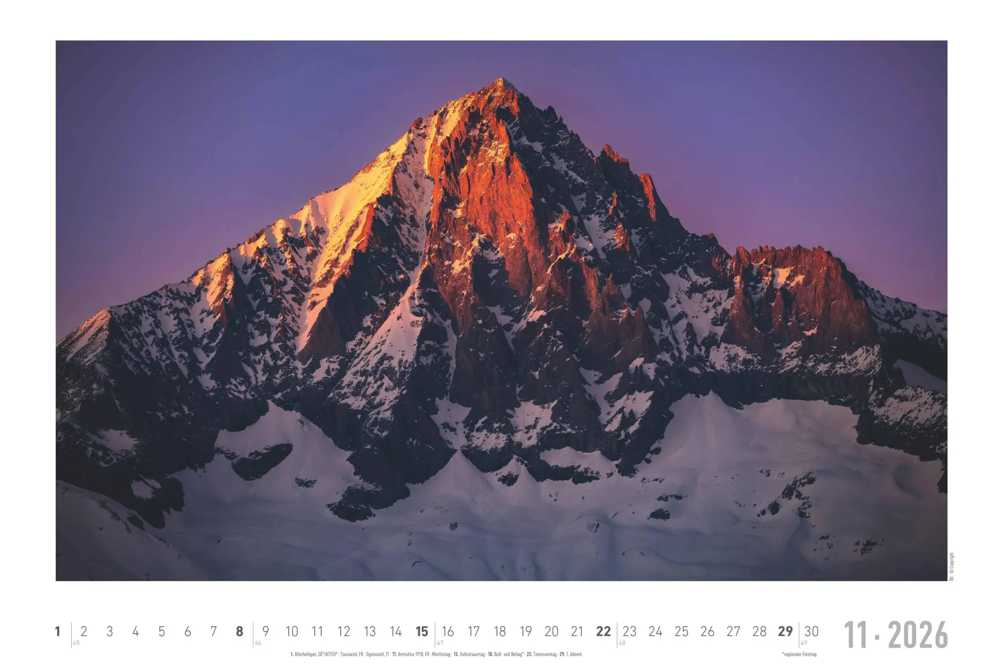 Bild: 4069095000285 | Faszinierende Alpen 2026 - Bildkalender 49,5x33 cm | Kalender | 14 S.