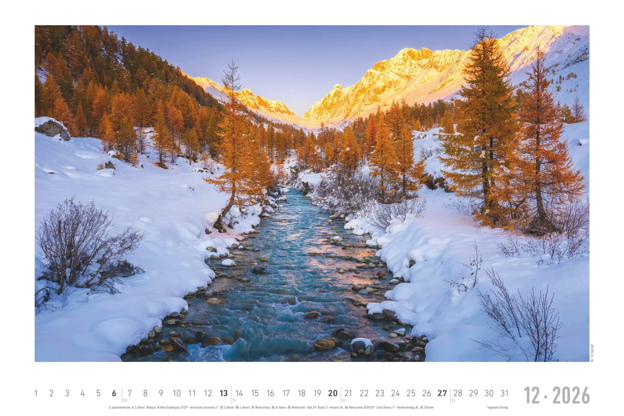 Bild: 4069095000285 | Faszinierende Alpen 2026 - Bildkalender 49,5x33 cm | Kalender | 14 S.