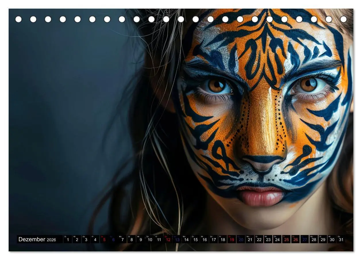 Bild: 9783457370285 | Faszination Bodypainting (Tischkalender 2026 DIN A5 quer), CALVENDO...