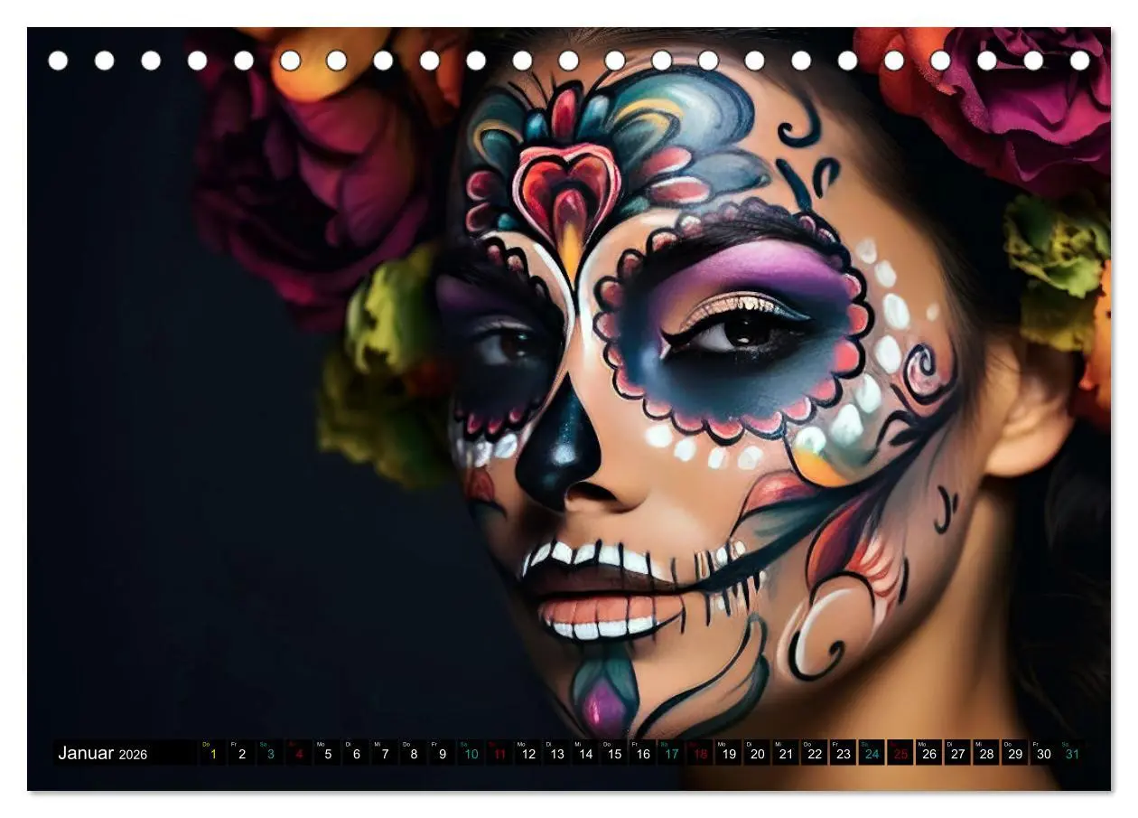 Bild: 9783457370285 | Faszination Bodypainting (Tischkalender 2026 DIN A5 quer), CALVENDO...