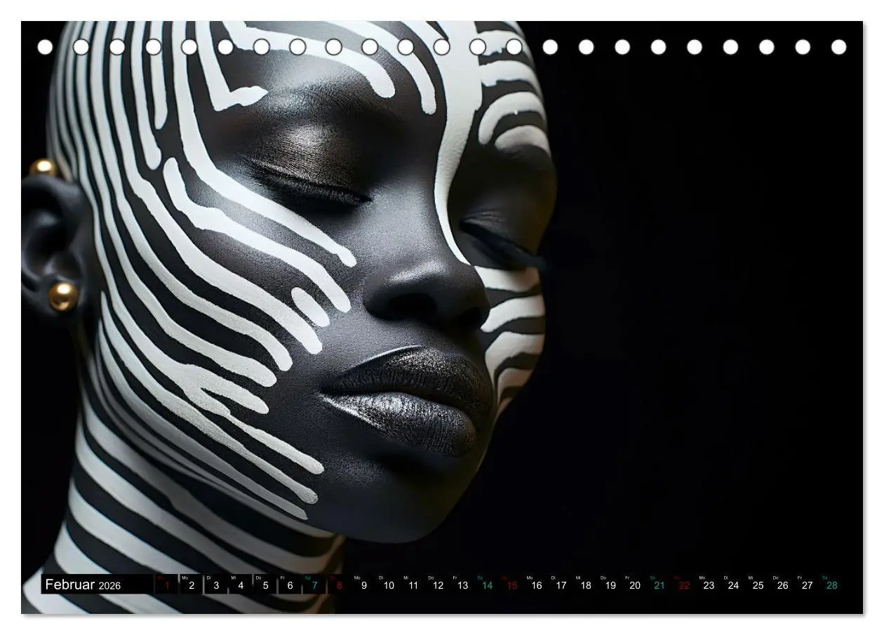 Bild: 9783457370285 | Faszination Bodypainting (Tischkalender 2026 DIN A5 quer), CALVENDO...