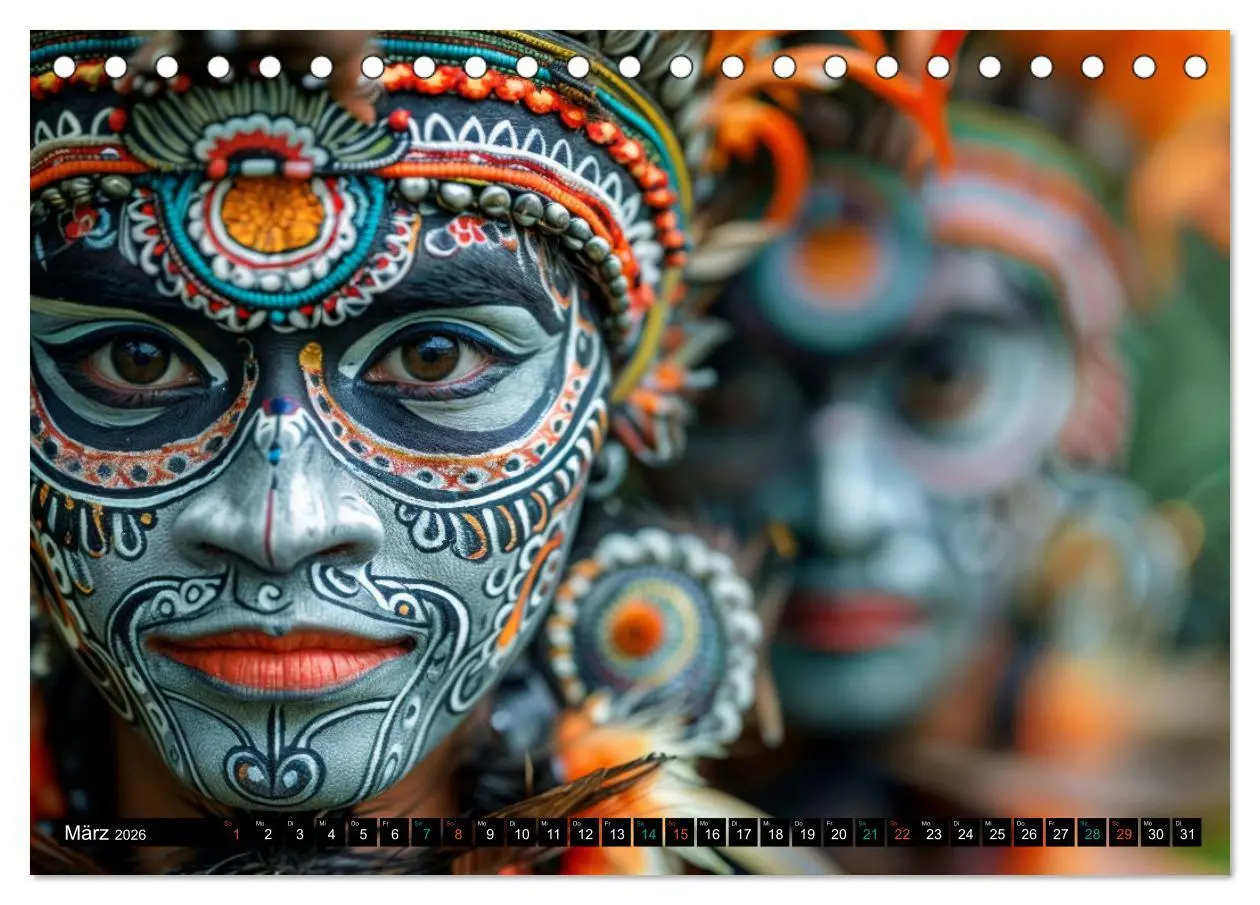 Bild: 9783457370285 | Faszination Bodypainting (Tischkalender 2026 DIN A5 quer), CALVENDO...