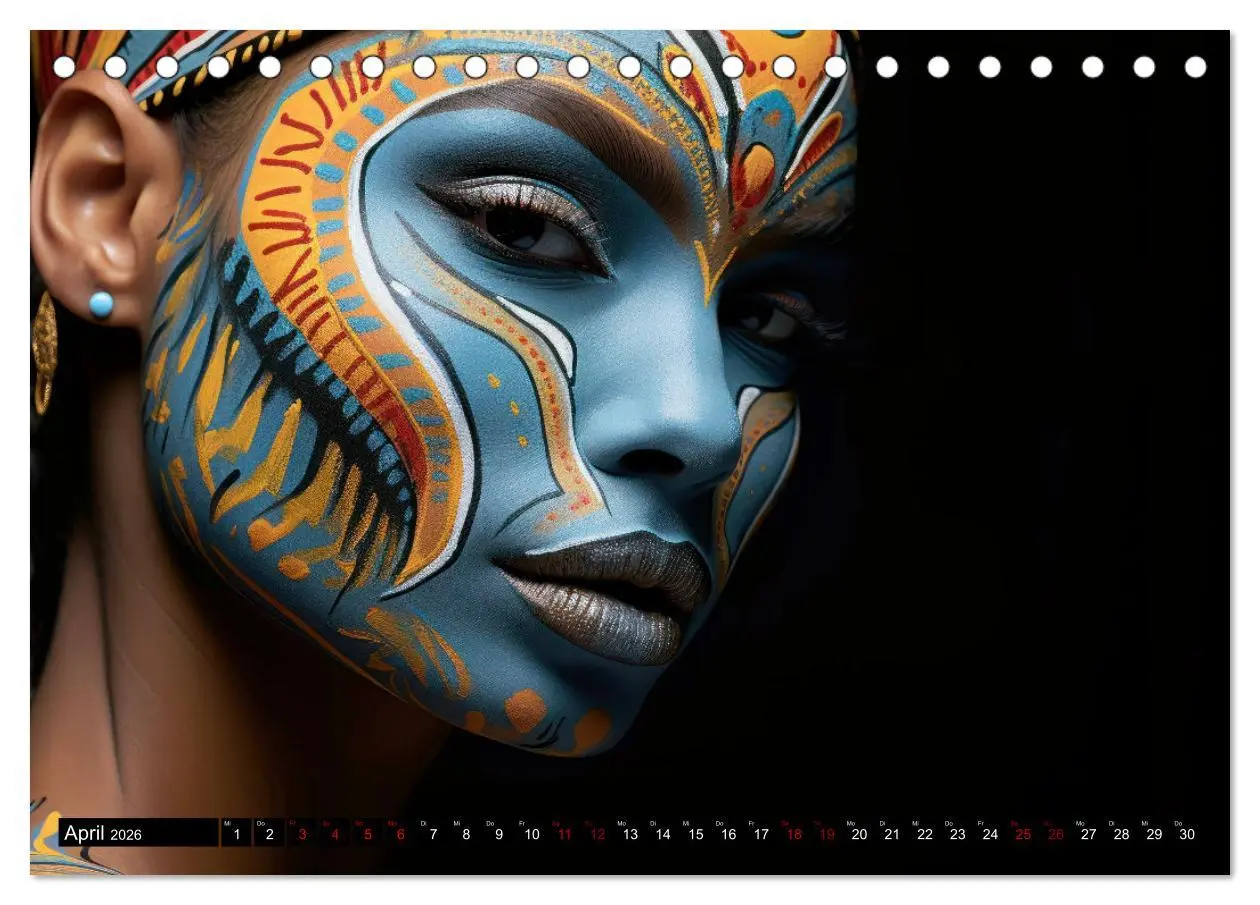Bild: 9783457370285 | Faszination Bodypainting (Tischkalender 2026 DIN A5 quer), CALVENDO...